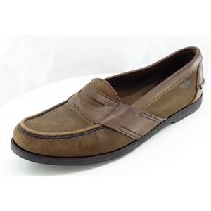 DOCKERS Shoes Sz 10 M‎ Brown Penny Loafers Leather Men 902074